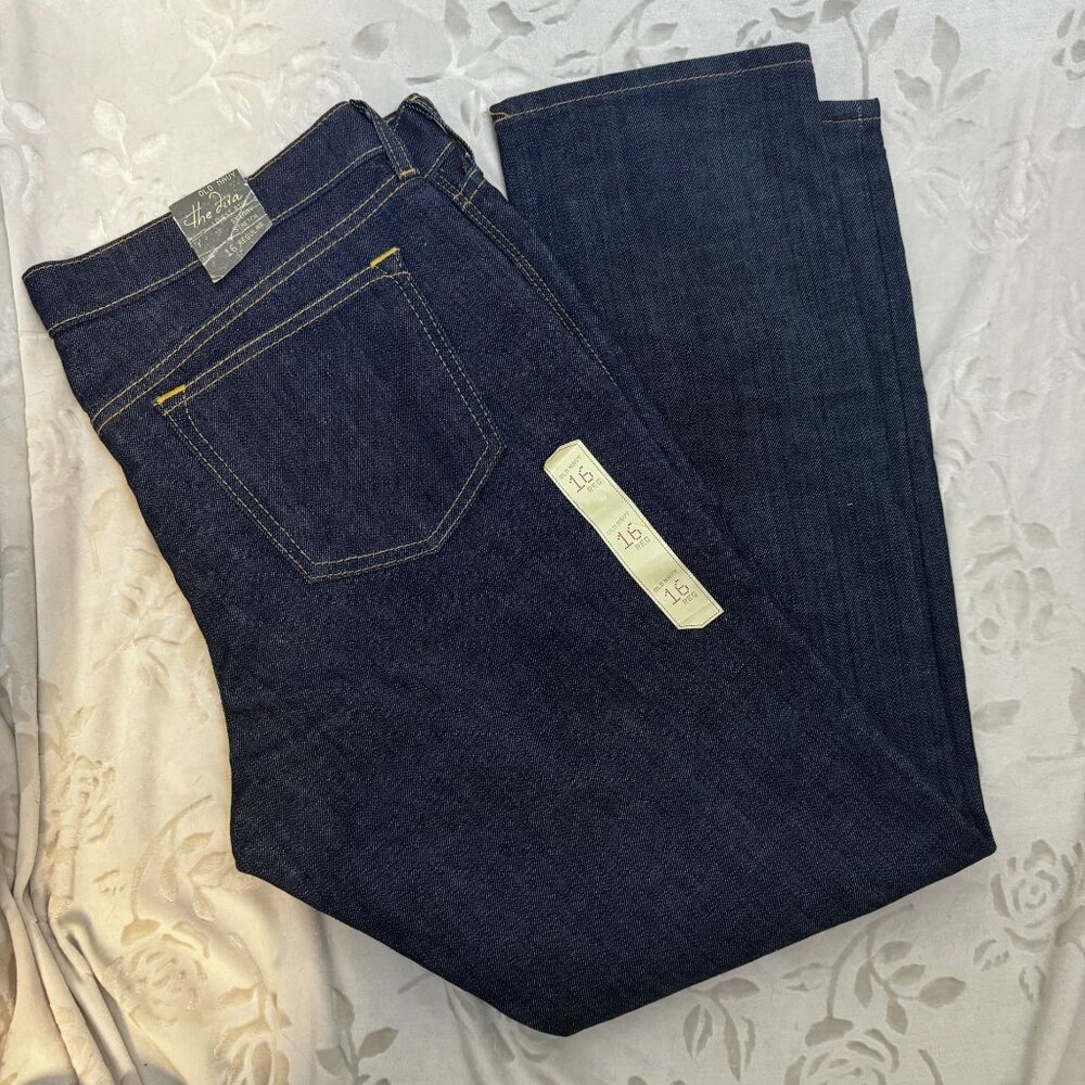 Old Navy Womens The Diva Skinny Stretch Jeans 16 Regular Dark Wash Lowest Rise